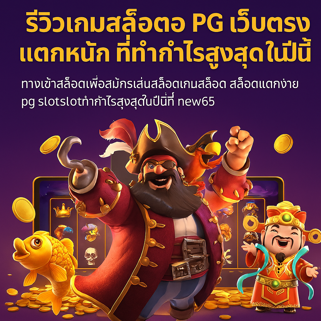 พีจีสล็อต (PG SLOT) แตกง่ายสุดในปี 2025 เล่นผ่านเว็บตรง New65
