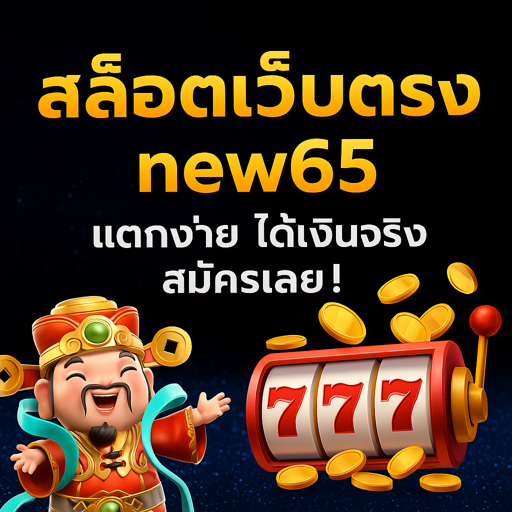 ทดลองเล่นสล็อตฟรีไม่เสียตัง ค่าย Relax Gaming บนเว็บ New65 | สนุก ปลอดภัย ได้ความรู้ก่อนเดิมพันจริง
