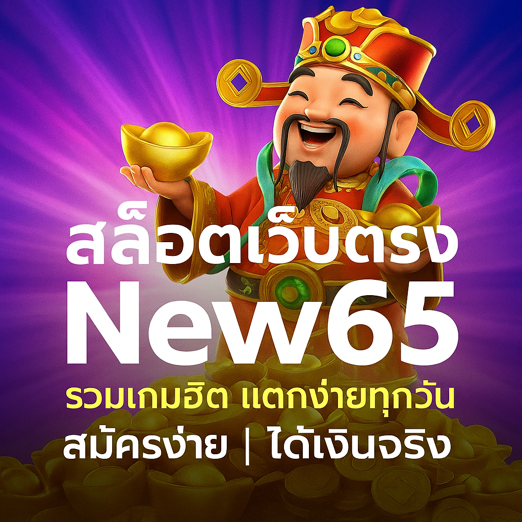 สล็อตแตกง่าย แตกดี แตกหนัก จ่ายจริง! เล่นเว็บ New65 ไม่ผิดหวัง